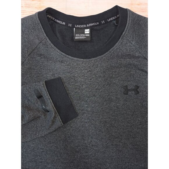 Under Armour Mens Heather Grey Pullover Sweatshirt 2XL - Picture 4 of 9